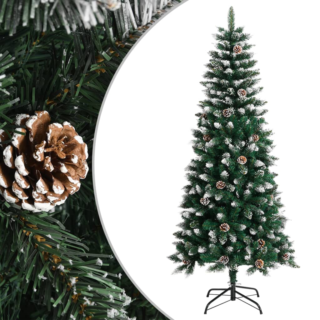 Künstlicher Weihnachtsbaum mit Ständer Grün 150 cm PVC - Pazzar.ch