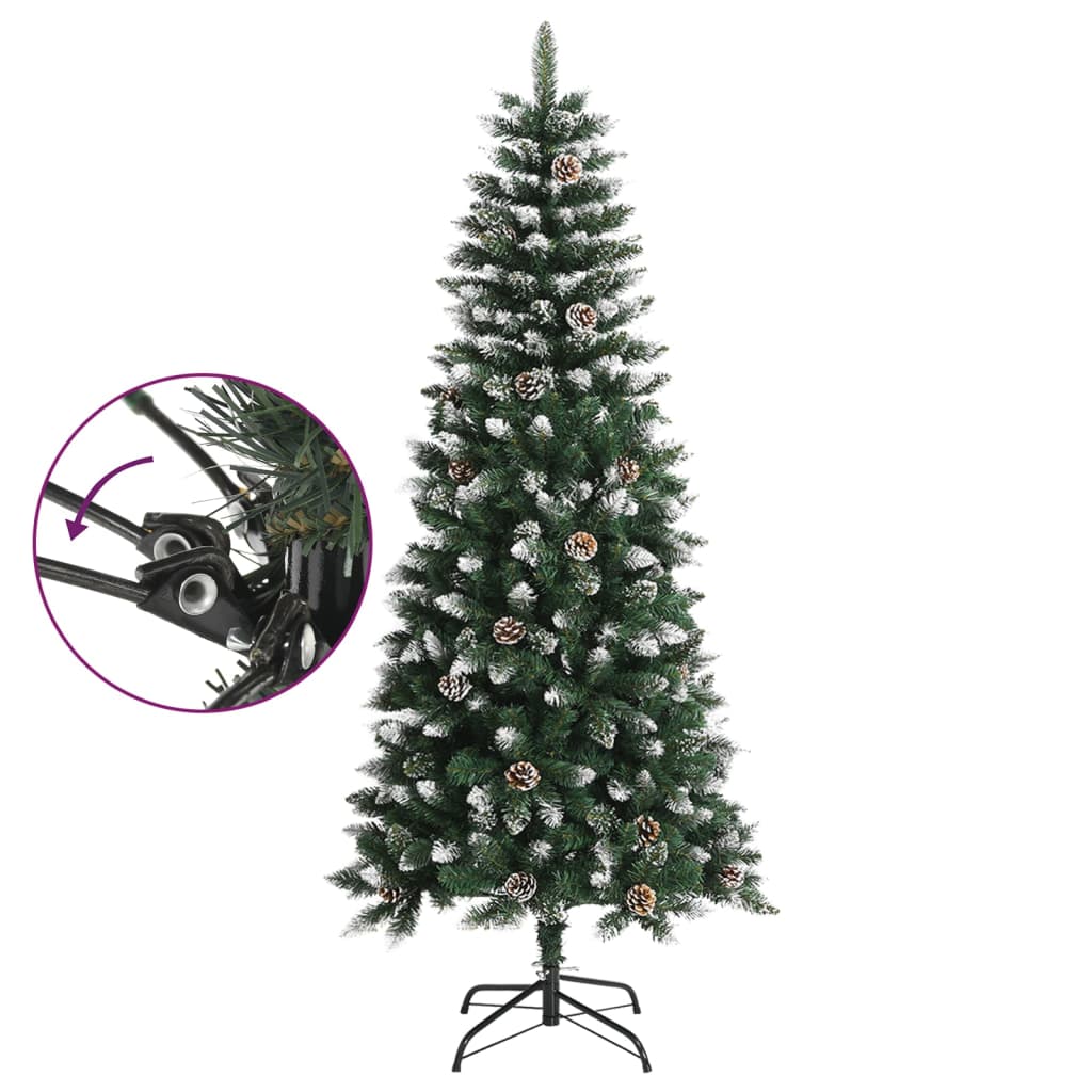 Künstlicher Weihnachtsbaum mit Ständer Grün 150 cm PVC - Pazzar.ch