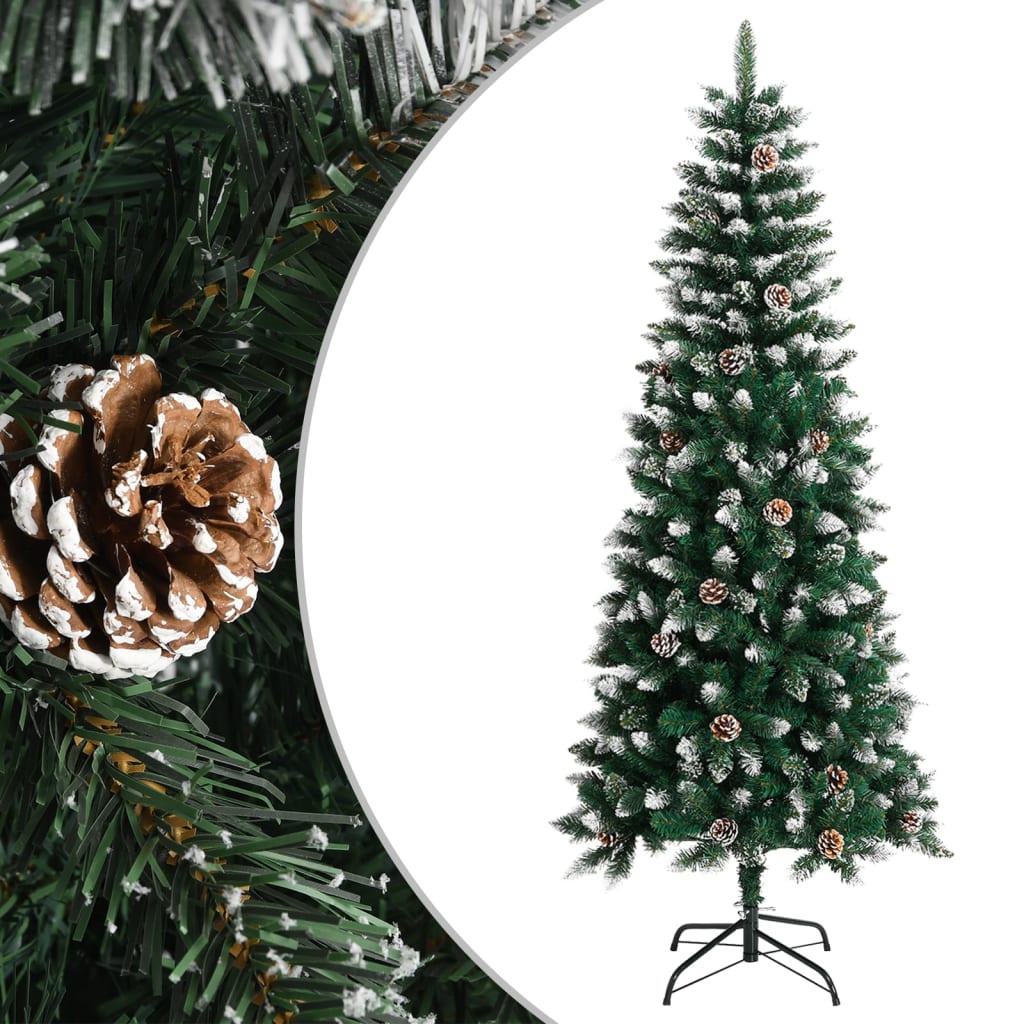 Künstlicher Weihnachtsbaum mit Ständer Grün 180 cm PVC - Pazzar.ch