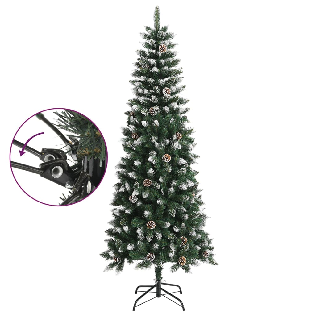 Künstlicher Weihnachtsbaum mit Ständer Grün 210 cm PVC - Pazzar.ch