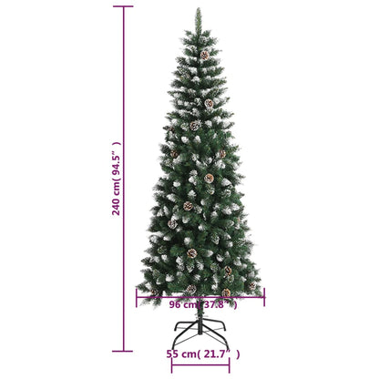 Künstlicher Weihnachtsbaum mit Ständer Grün 240 cm PVC - Pazzar.ch