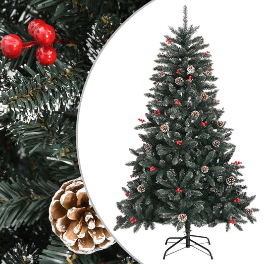 Künstlicher Weihnachtsbaum mit Ständer Grün 120 cm PVC - Pazzar.ch