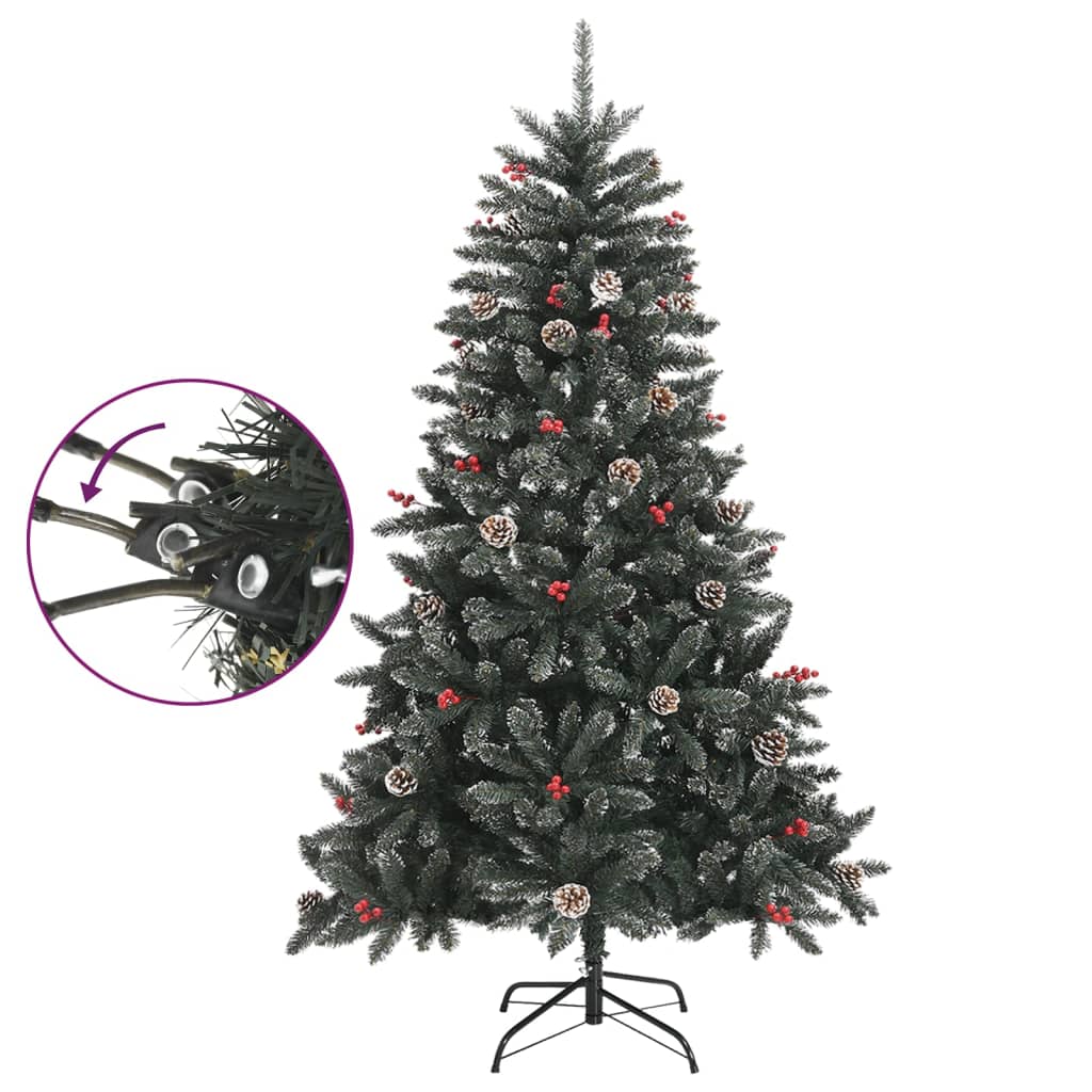 Künstlicher Weihnachtsbaum mit Ständer Grün 120 cm PVC - Pazzar.ch