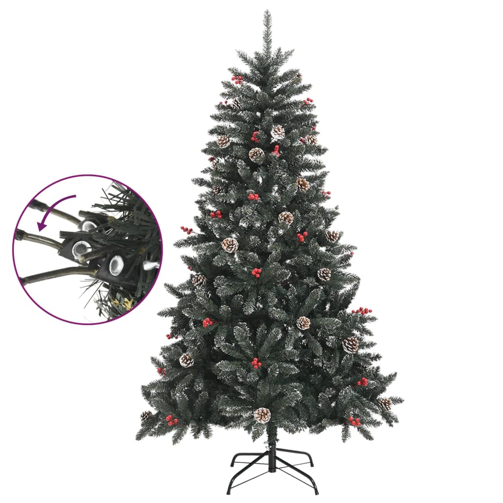 Künstlicher Weihnachtsbaum mit Ständer Grün 150 cm PVC - Pazzar.ch