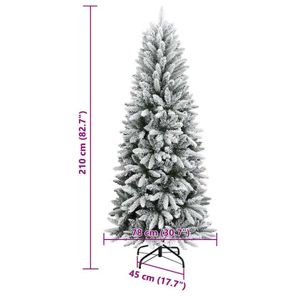 Künstlicher Weihnachtsbaum Beschneit 210 cm PVC&PE - Pazzar.ch