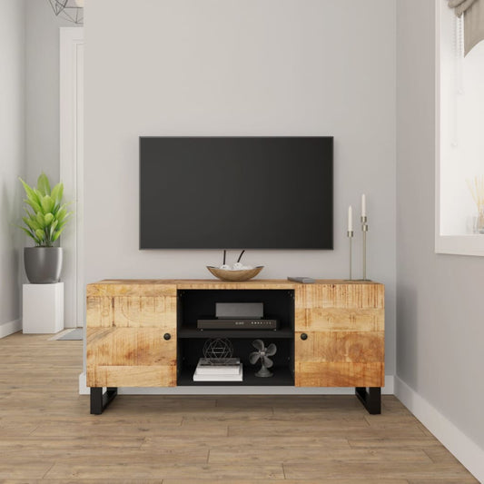 TV-Schrank 105x33x46 cm Massivholz Mango - Pazzar.ch