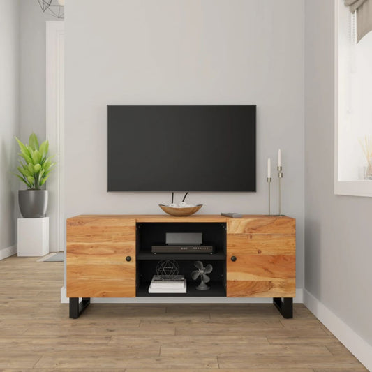 TV-Schrank 105x33x46 cm Massivholz Akazie - Pazzar.ch