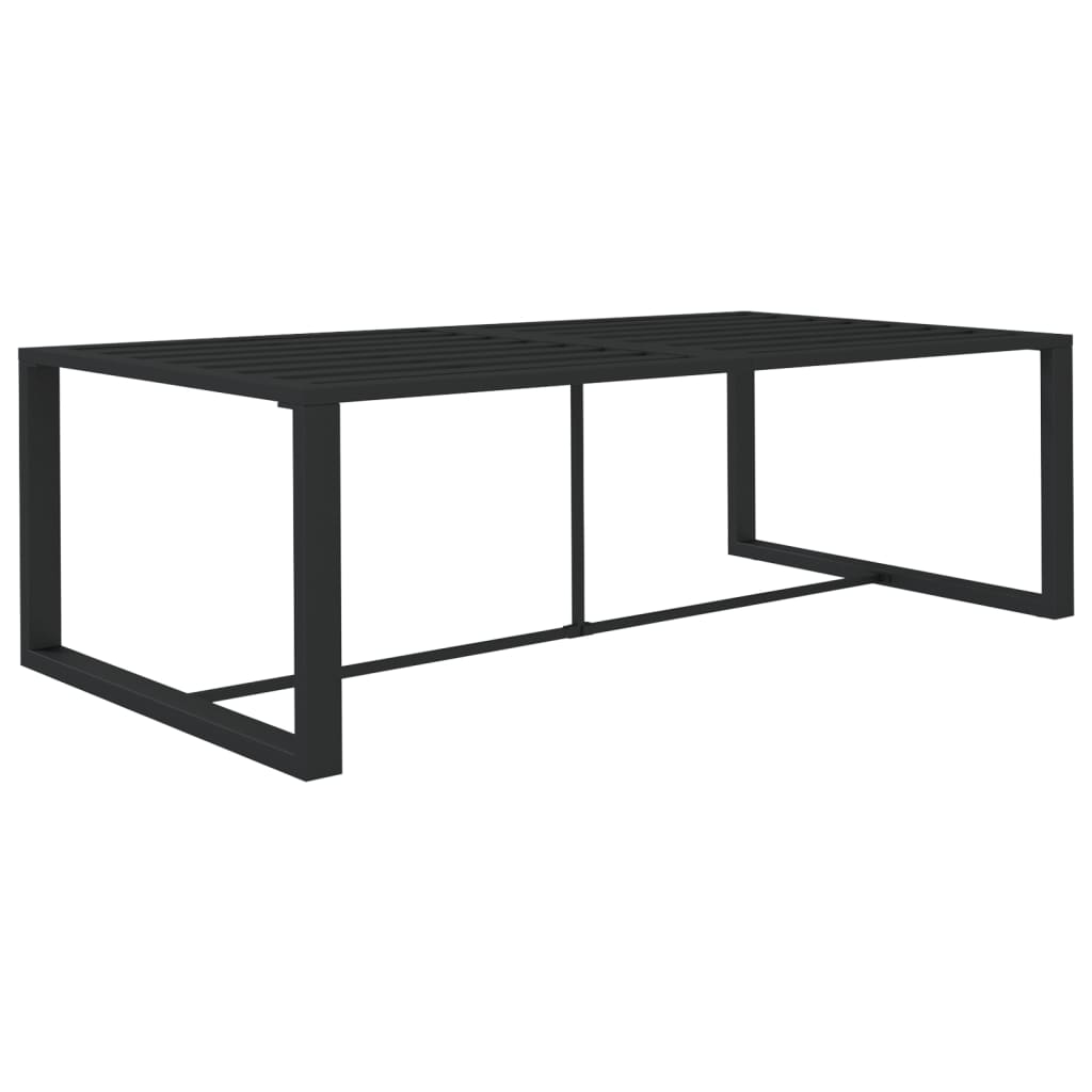 10-tlg. Garten-Lounge-Set mit Kissen Aluminium Anthrazit - Pazzar.ch