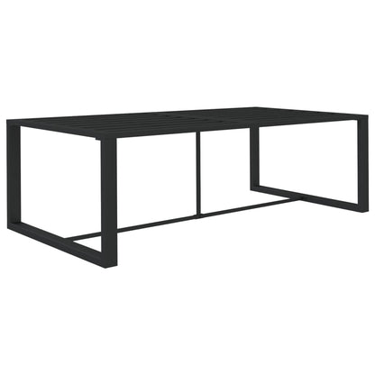 10-tlg. Garten-Lounge-Set mit Kissen Aluminium Anthrazit - Pazzar.ch