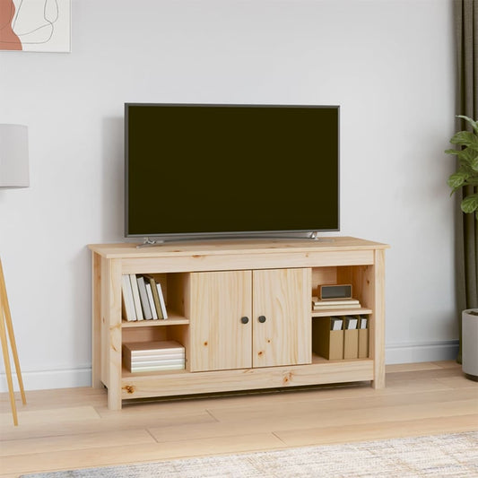 TV-Schrank 103x36,5x52 cm Massivholz Kiefer - Pazzar.ch