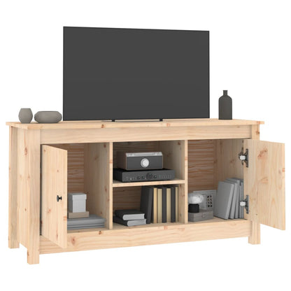 TV-Schrank 103x36,5x52 cm Massivholz Kiefer - Pazzar.ch