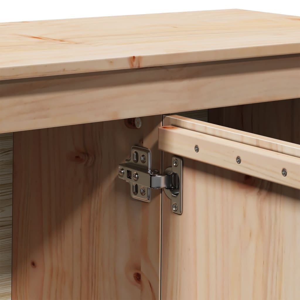 TV-Schrank 103x36,5x52 cm Massivholz Kiefer - Pazzar.ch