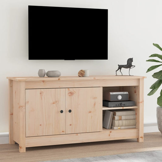 TV-Schrank 103x36,5x52 cm Massivholz Kiefer - Pazzar.ch