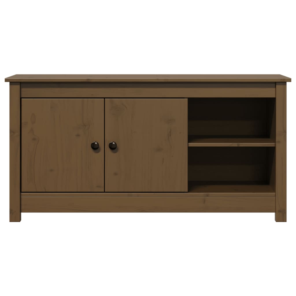 TV-Schrank Honigbraun 103x36,5x52 cm Massivholz Kiefer - Pazzar.ch