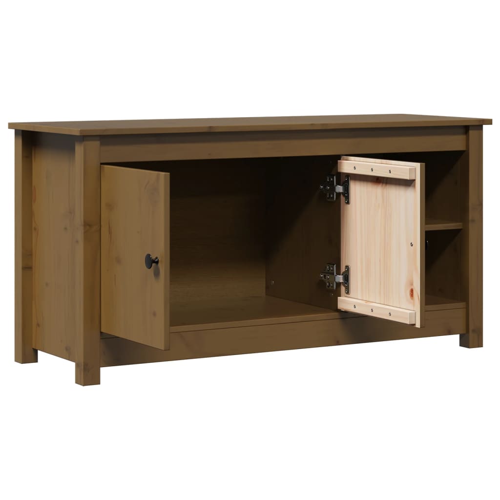 TV-Schrank Honigbraun 103x36,5x52 cm Massivholz Kiefer