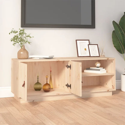 TV-Schrank 105x34x40 cm Massivholz Kiefer - Pazzar.ch