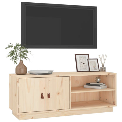 TV-Schrank 105x34x40 cm Massivholz Kiefer - Pazzar.ch