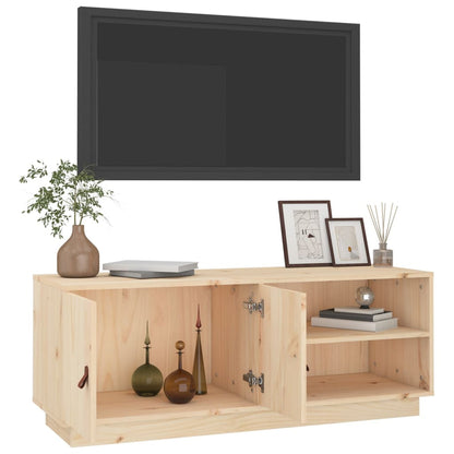 TV-Schrank 105x34x40 cm Massivholz Kiefer - Pazzar.ch
