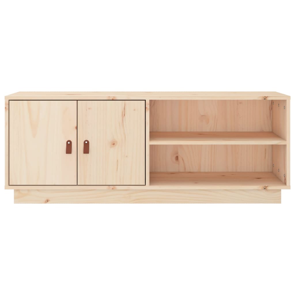 TV-Schrank 105x34x40 cm Massivholz Kiefer