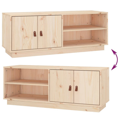 TV-Schrank 105x34x40 cm Massivholz Kiefer - Pazzar.ch