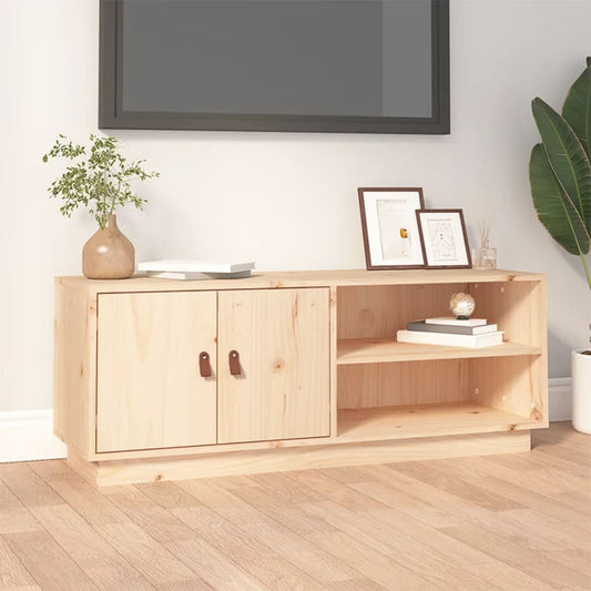 TV-Schrank 105x34x40 cm Massivholz Kiefer - Pazzar.ch