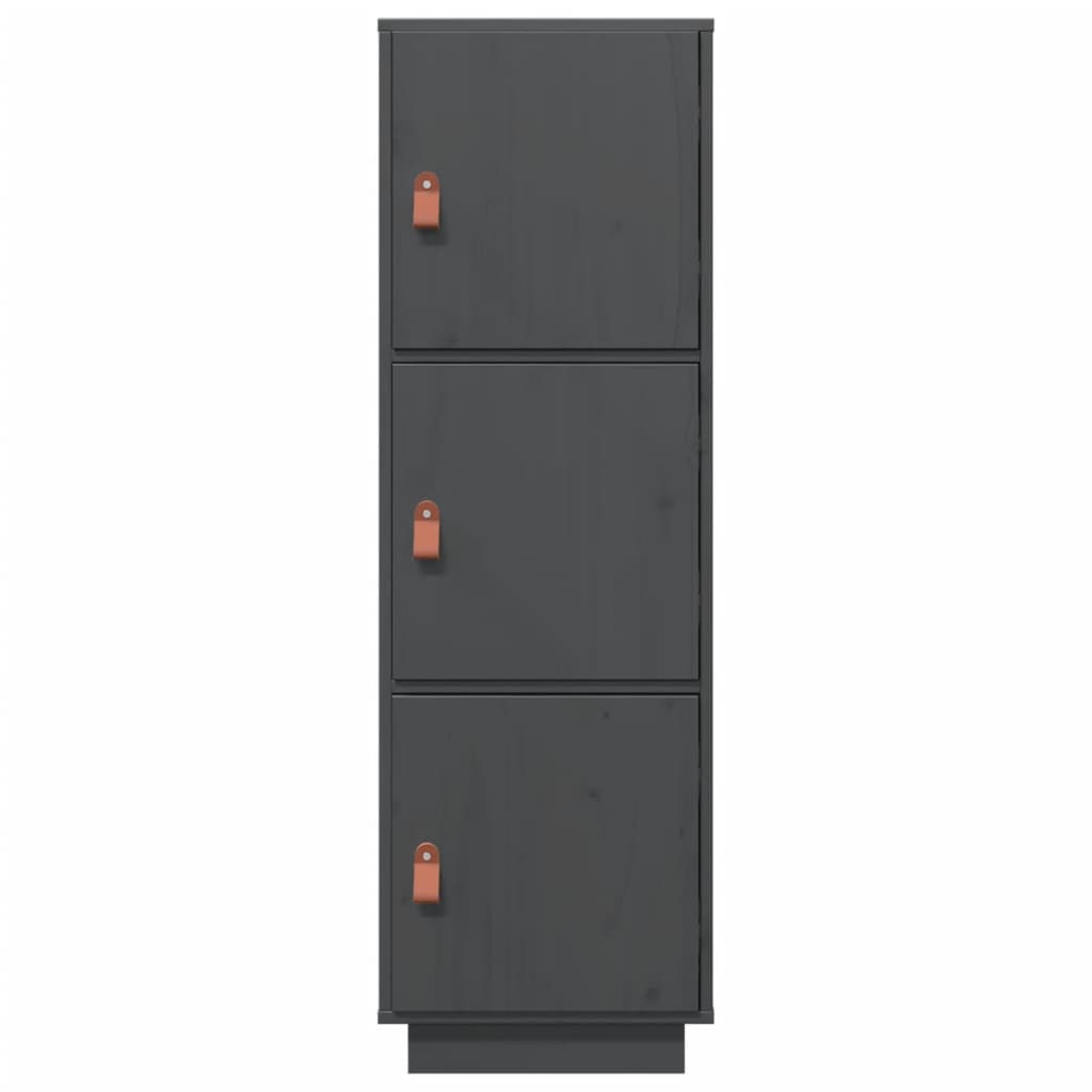 Highboard Grau 34x40x108,5 cm Massivholz Kiefer - Pazzar.ch