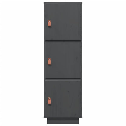 Highboard Grau 34x40x108,5 cm Massivholz Kiefer - Pazzar.ch