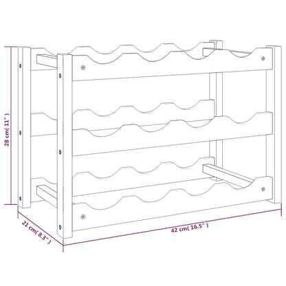 Weinregal für 12 Flaschen Massivholz Nussbaum - Pazzar.ch