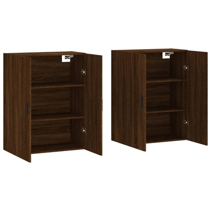 Wandschränke 2 Stk. Braun Eichen-Optik 69,5x34x90 cm - Pazzar.ch