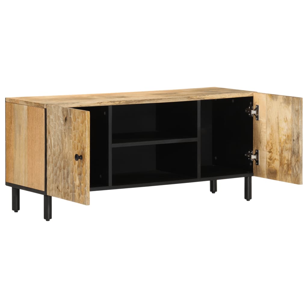 TV-Schrank 105x33x46 cm Massivholz Mango - Pazzar.ch