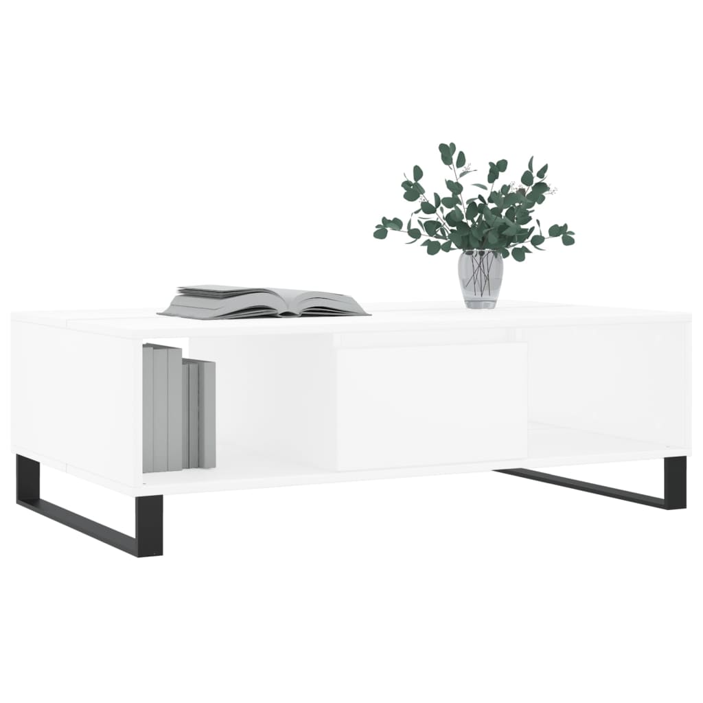 Couchtisch Weiß 104x60x35 cm Holzwerkstoff - Pazzar.ch