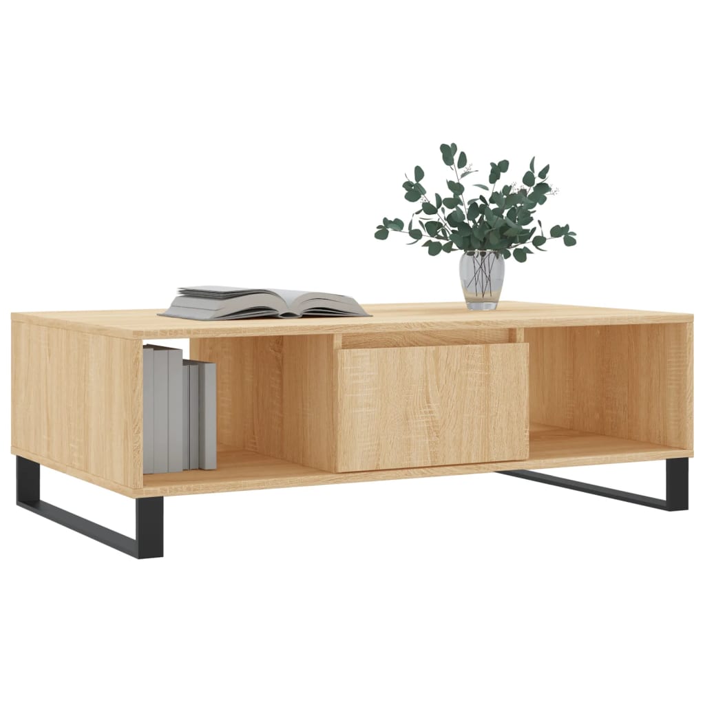 Couchtisch Sonoma-Eiche 104x60x35 cm Holzwerkstoff - Pazzar.ch