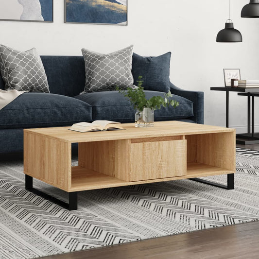 Couchtisch Sonoma-Eiche 104x60x35 cm Holzwerkstoff - Pazzar.ch