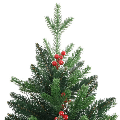 Künstlicher Weihnachtsbaum Klappbar mit Roten Beeren 120 cm - Pazzar.ch