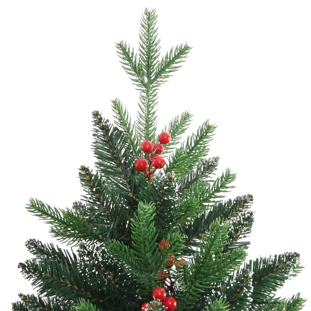 Künstlicher Weihnachtsbaum Klappbar mit Roten Beeren 150 cm - Pazzar.ch