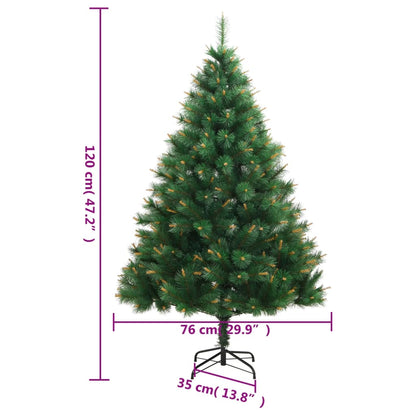 Künstlicher Weihnachtsbaum Klappbar mit Ständer 120 cm - Pazzar.ch