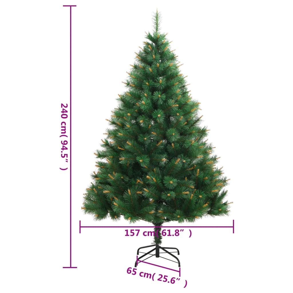 Künstlicher Weihnachtsbaum Klappbar mit Ständer 240 cm - Pazzar.ch