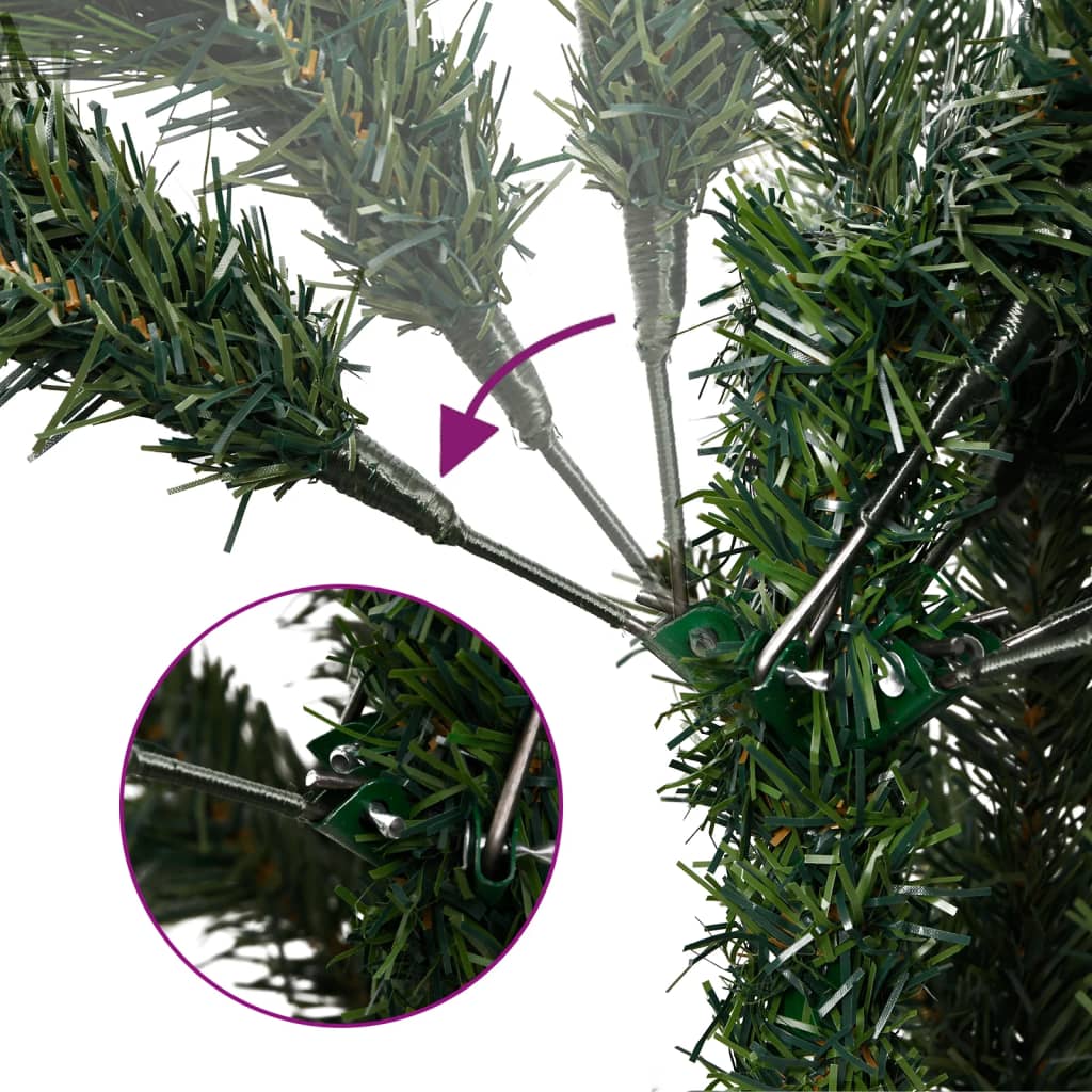 Künstlicher Weihnachtsbaum Klappbar Beschneit 210 cm - Pazzar.ch