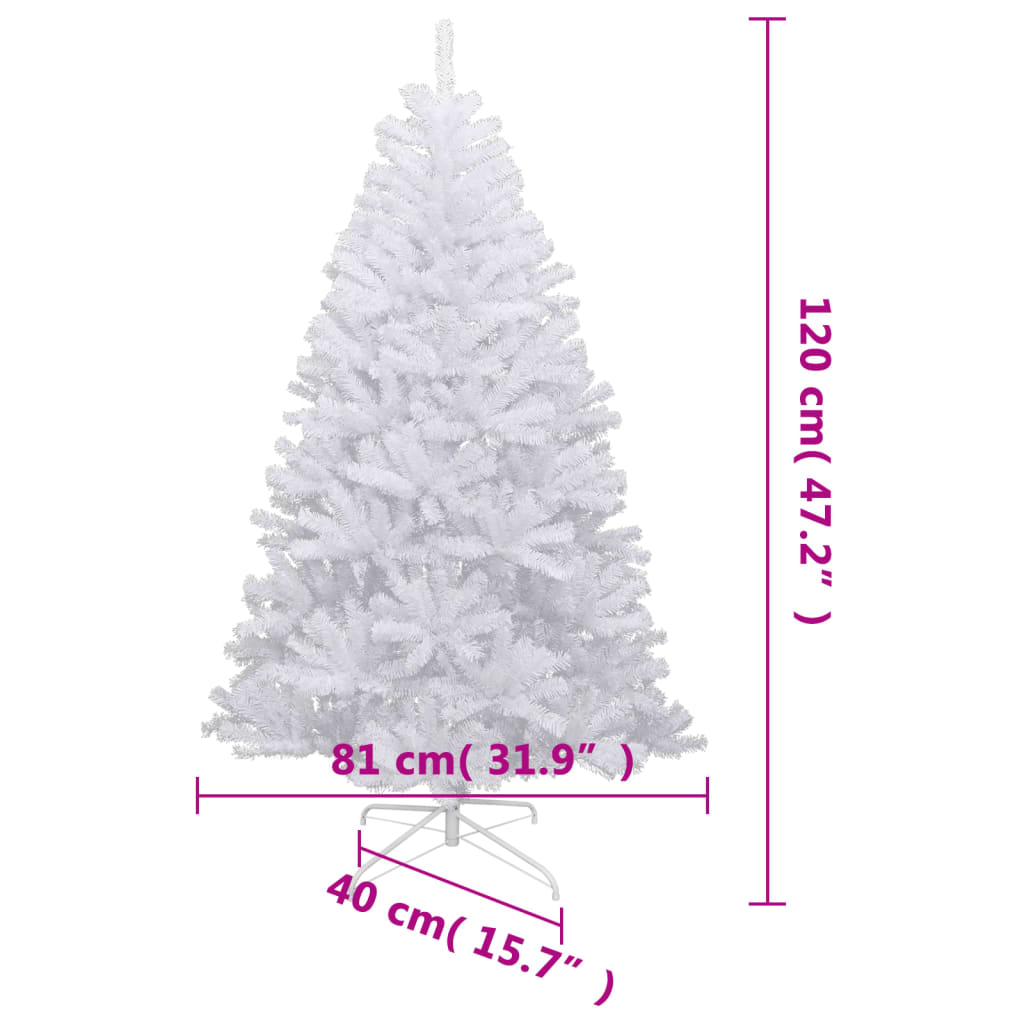 Künstlicher Weihnachtsbaum Klappbar Beschneit 120 cm - Pazzar.ch