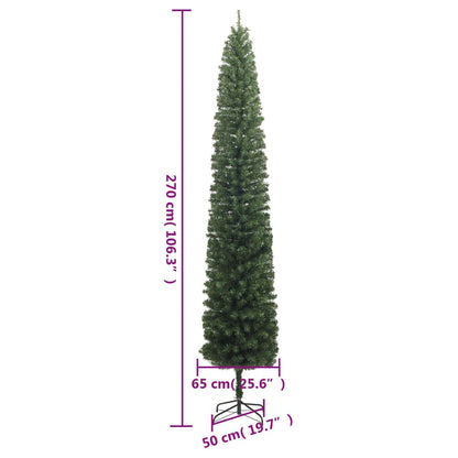 Weihnachtsbaum Schlank mit Ständer 270 cm PVC - Pazzar.ch