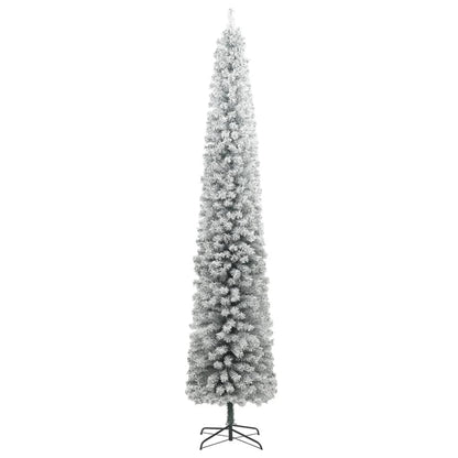 Weihnachtsbaum Schlank mit Ständer Beschneit 270 cm PVC - Pazzar.ch