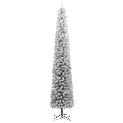 Weihnachtsbaum Schlank mit Ständer Beschneit 300 cm PVC - Pazzar.ch