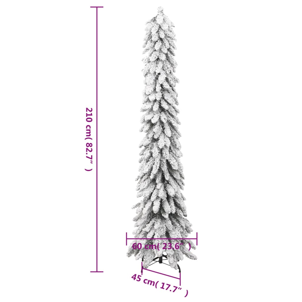 Künstlicher Weihnachtsbaum Beleuchtung & Schnee 130 LEDs 210 cm - Pazzar.ch