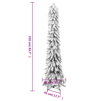 Künstlicher Weihnachtsbaum Beleuchtung & Schnee 130 LEDs 210 cm - Pazzar.ch