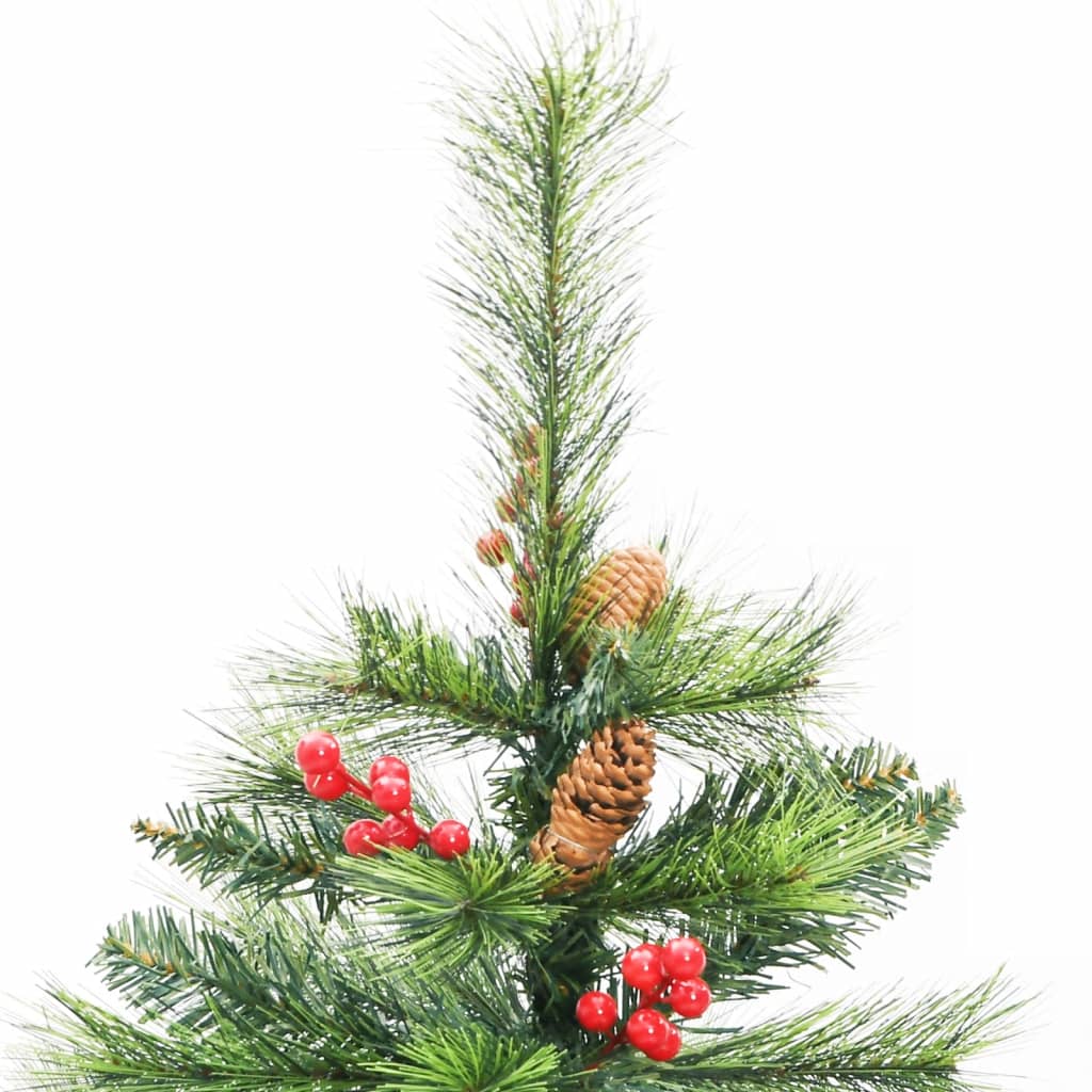 Künstlicher Weihnachtsbaum Klappbar mit Zapfen & Beeren 120 cm - Pazzar.ch