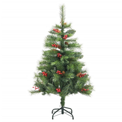 Künstlicher Weihnachtsbaum Klappbar mit Zapfen & Beeren 150 cm - Pazzar.ch