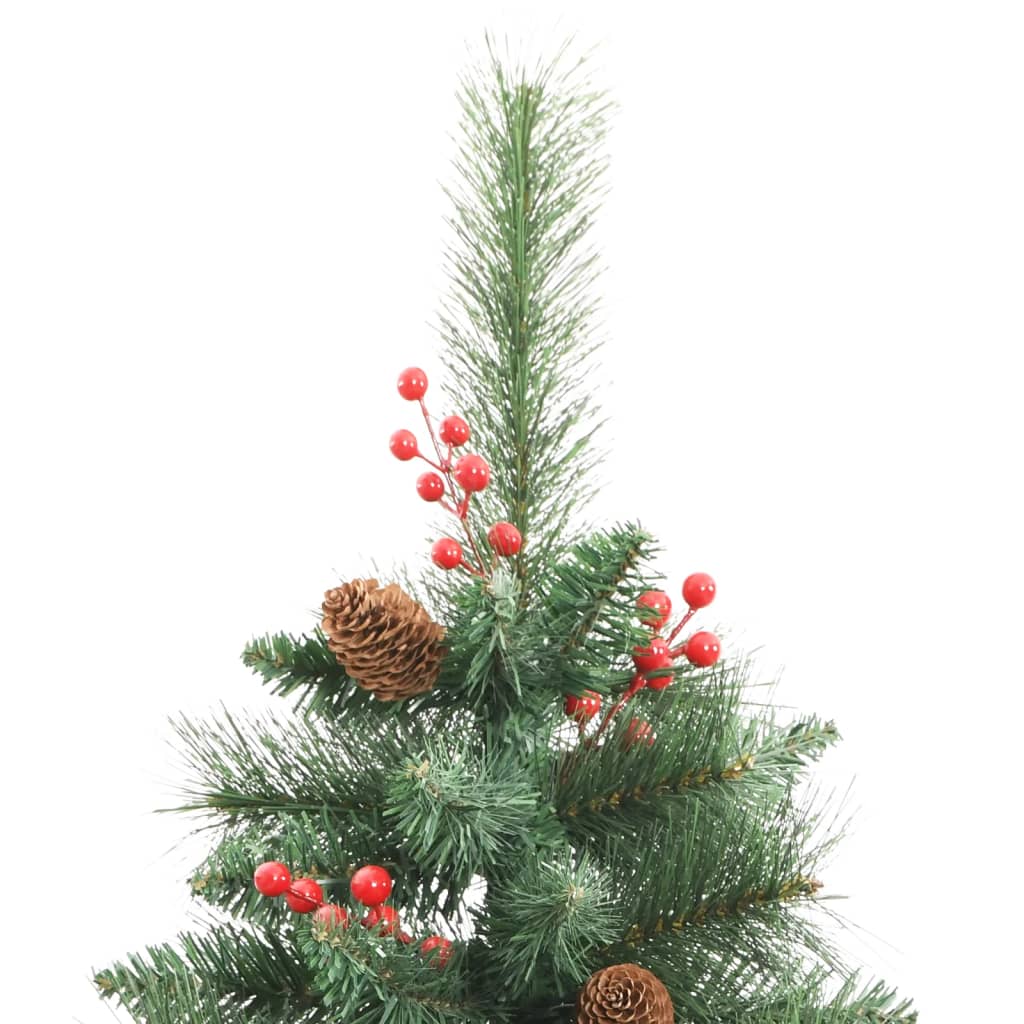 Künstlicher Weihnachtsbaum Klappbar mit Zapfen & Beeren 180 cm - Pazzar.ch