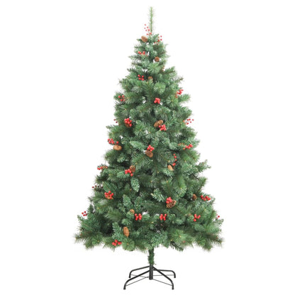 Künstlicher Weihnachtsbaum Klappbar mit Zapfen & Beeren 240 cm - Pazzar.ch