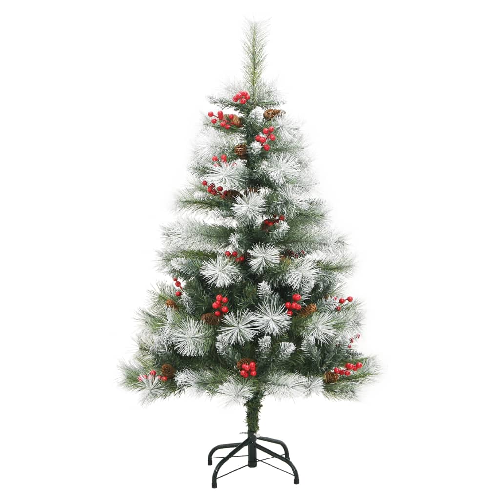 Künstlicher Weihnachtsbaum Klappbar mit Zapfen & Beeren 120 cm - Pazzar.ch