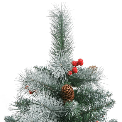 Künstlicher Weihnachtsbaum Klappbar mit Zapfen & Beeren 210 cm - Pazzar.ch